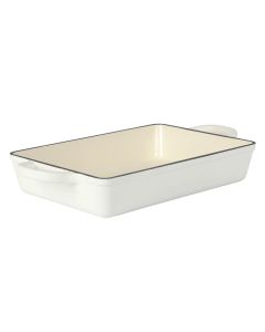 Crock-Pot Artisan 13 Inch Enameled Cast Iron Lasanga Pan in Linen